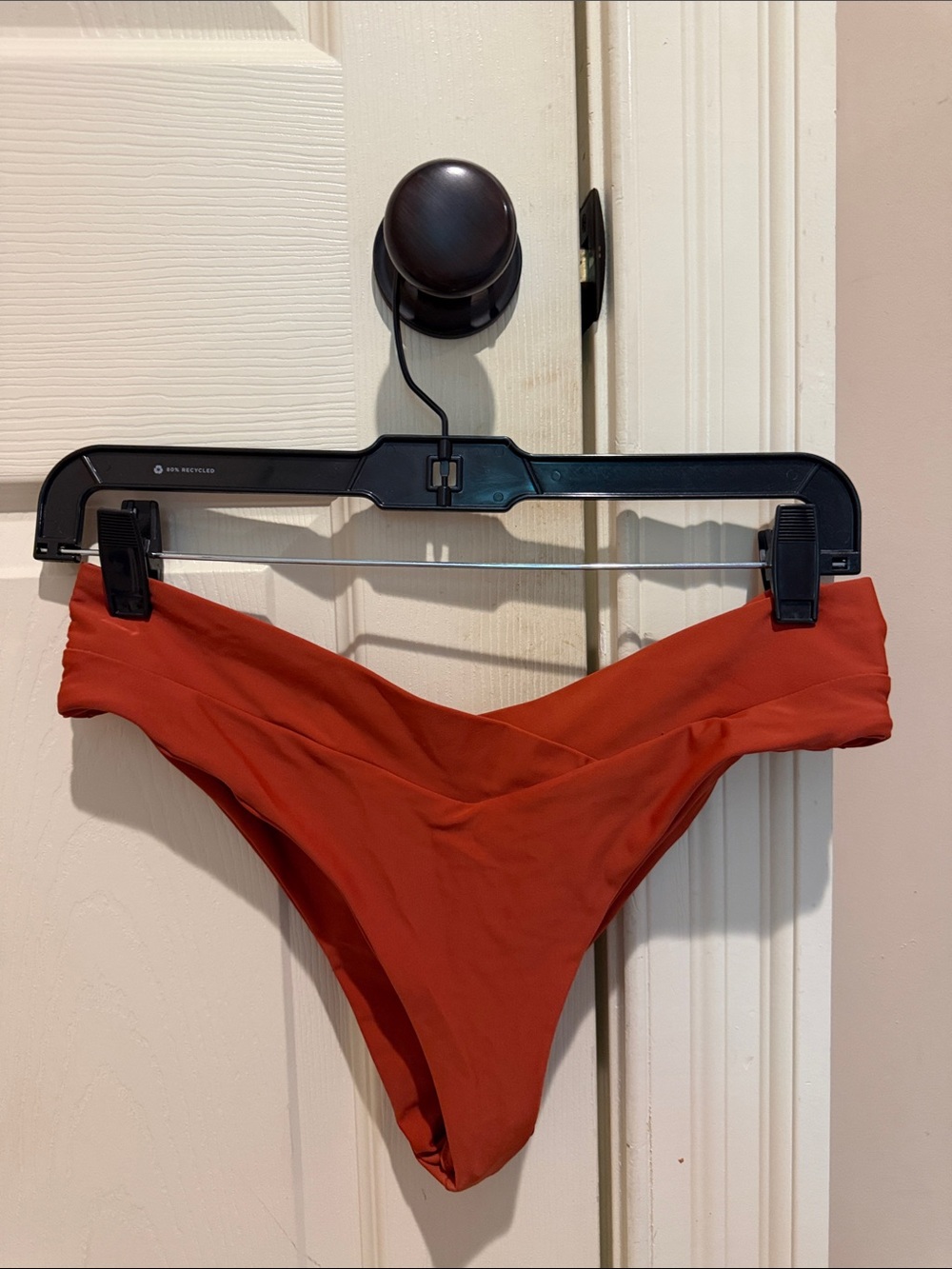 SHEIN Rust Red V-Waist Bikini Bottoms